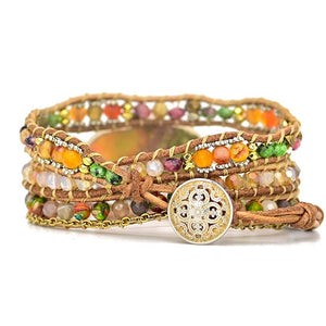 Bracelet Main de Fatima d’Amazone | Bracelet enveloppant | bohémien