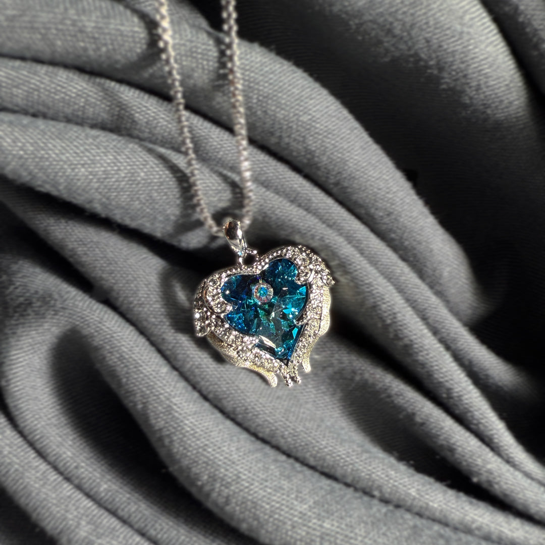 Collier d’aile d’ange | Argent sterling 925 | Votre ange gardien en déplacement 