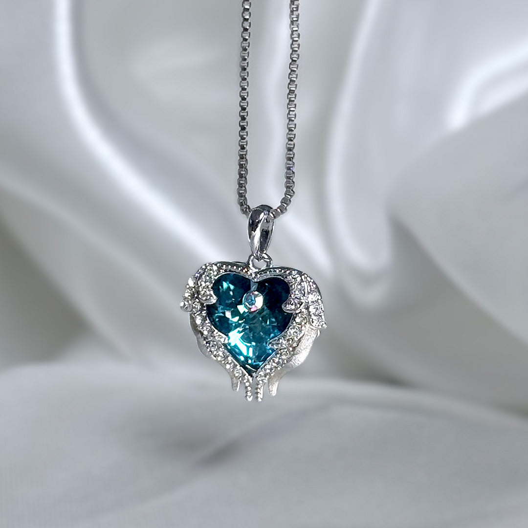 Collier d’aile d’ange | Argent sterling 925 | Votre ange gardien en déplacement 