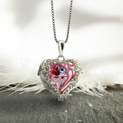 Collier d’aile d’ange | Argent sterling 925 | Votre ange gardien en déplacement 