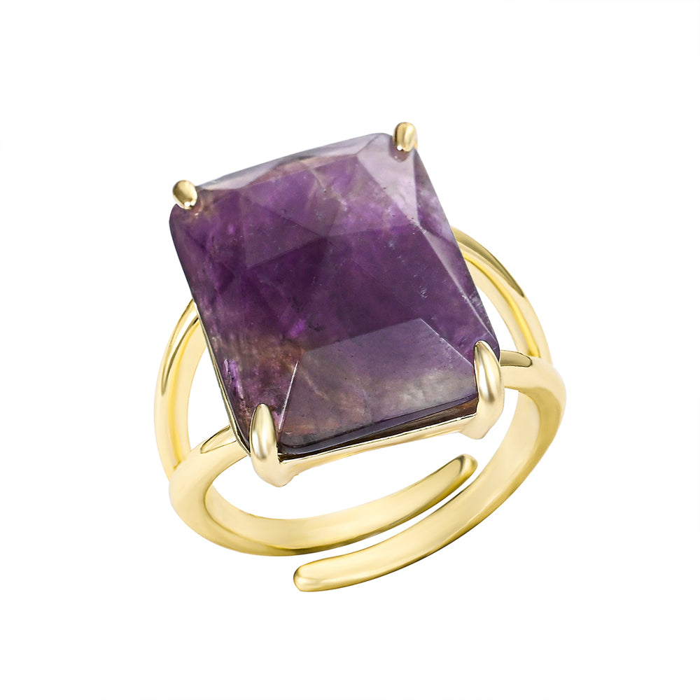 Crown Jewel Ring mit Amethyst