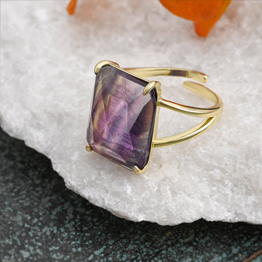 Crown Jewel Ring mit Amethyst