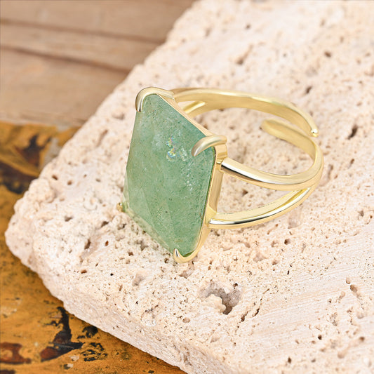 Crown Jewel Ring mit Grünem Fluorit
