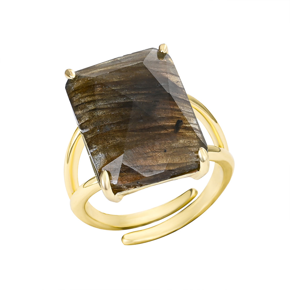 Crown Jewel Ring mit Labradorit
