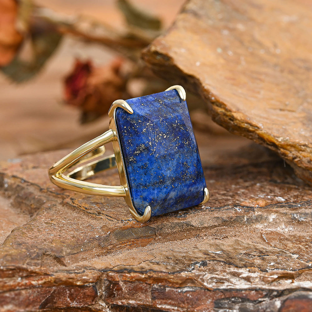 Crown Jewel Ring Lapislazuli – Seitenansicht