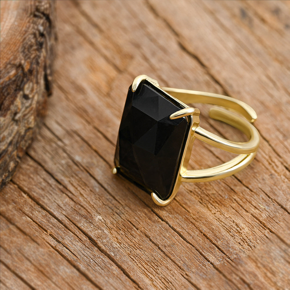 Crown Jewel Ring mit Rauchquarz