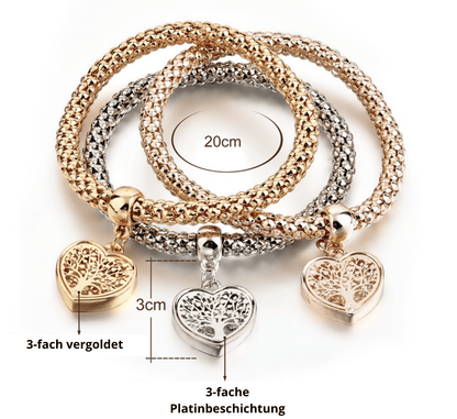 Baum des Lebens Armband-Set | 3er Set