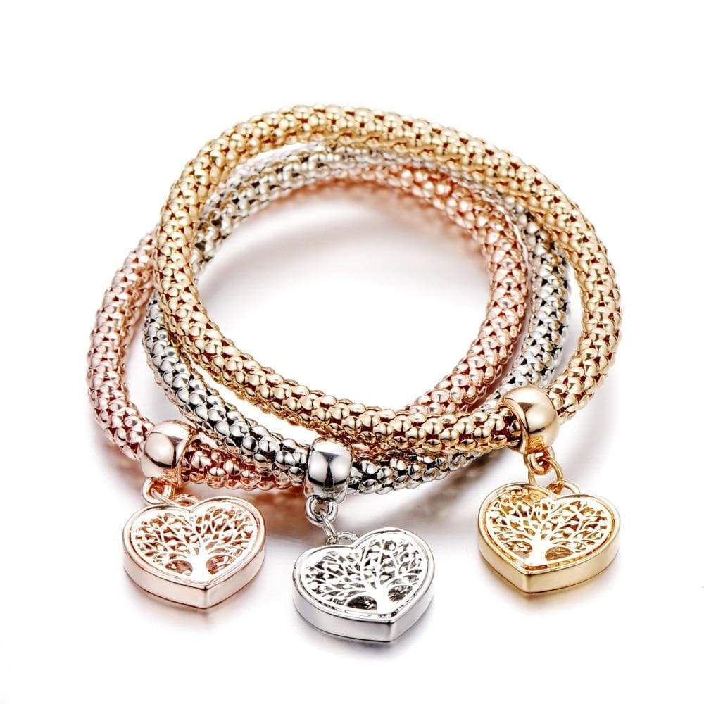 Baum des Lebens Armband-Set | 3er Set