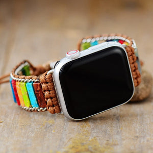 Khalee Samo Chakra Apple Watch Wickelarmband | Boho | 100% Handgemacht
