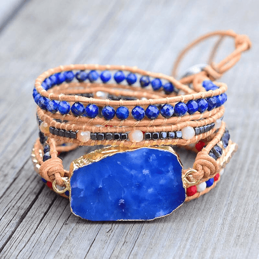 Khalee Samo Charme Perlen Wickelarmband | Boho | 100% Handgemacht