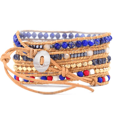 Khalee Samo Charme Perlen Wickelarmband | Boho | 100% Handgemacht