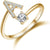 Khalee Samo Fashion A-Z 26 Letter Ring Gold Silver Rose Gold Personality Finger Rings Women Simple Elegant Jewelry Friendship Gift Wholesale