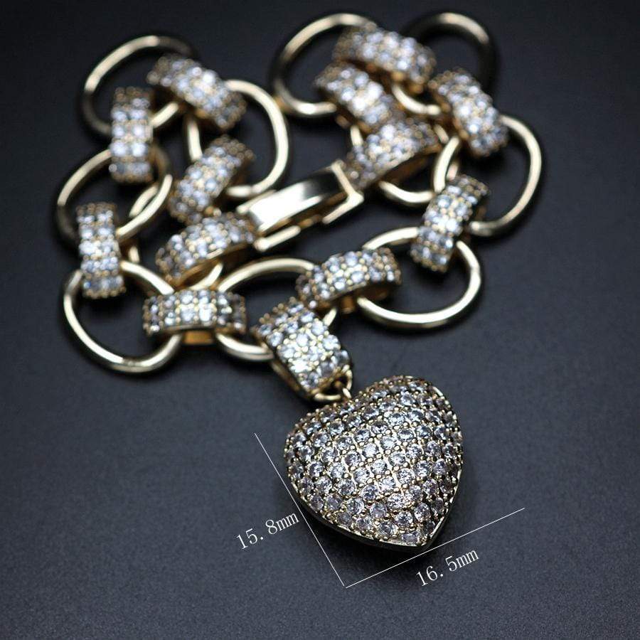 Khalee Samo "PARIS" Schmuck Set | Zirkonia Kette + Armband | in zwei Farben