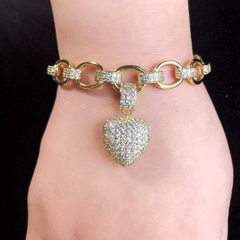 Khalee Samo "PARIS" Schmuck Set | Zirkonia Kette + Armband | in zwei Farben
