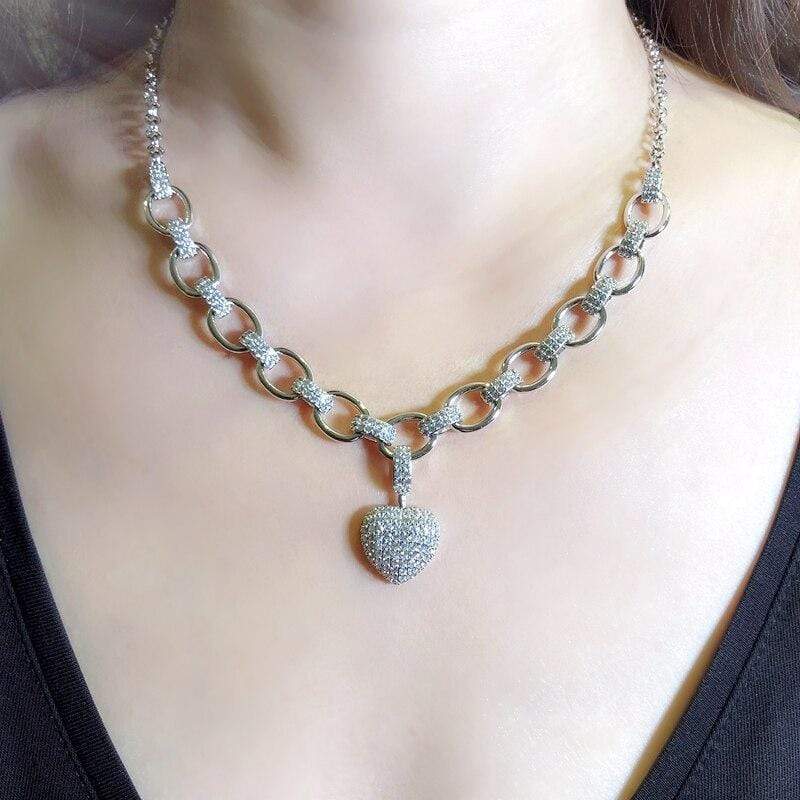 Khalee Samo "PARIS" Schmuck Set | Zirkonia Kette + Armband | in zwei Farben
