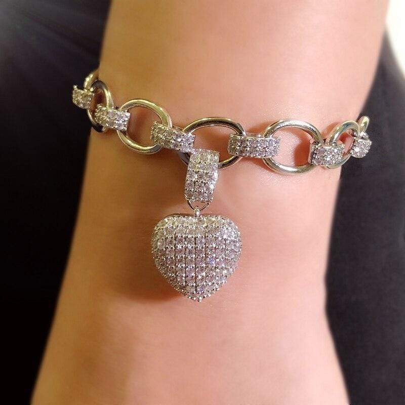 Khalee Samo "PARIS" Schmuck Set | Zirkonia Kette + Armband | in zwei Farben