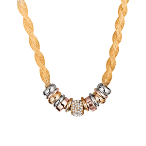 Khalee Samo Gold Verflochtene Mode Halskette