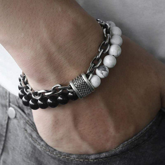 Türkis Kettenarmband "Der Weise" | Boho | Elegant | Herren