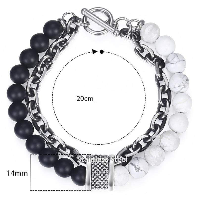 Türkis Kettenarmband "Der Weise" | Boho | Elegant | Herren