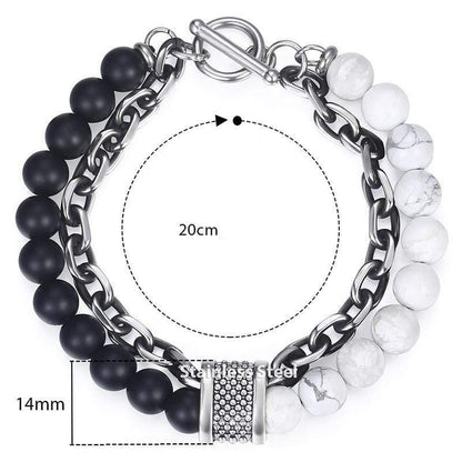 Türkis Kettenarmband "Der Weise" | Boho | Elegant | Herren